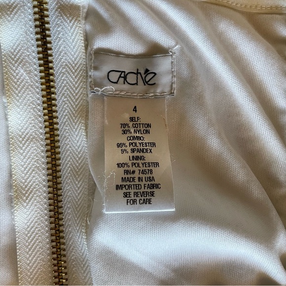 Vintage 90s Cache White Lace Dress - Size 4 | Romantic & Timeless - Picture 9 of 9